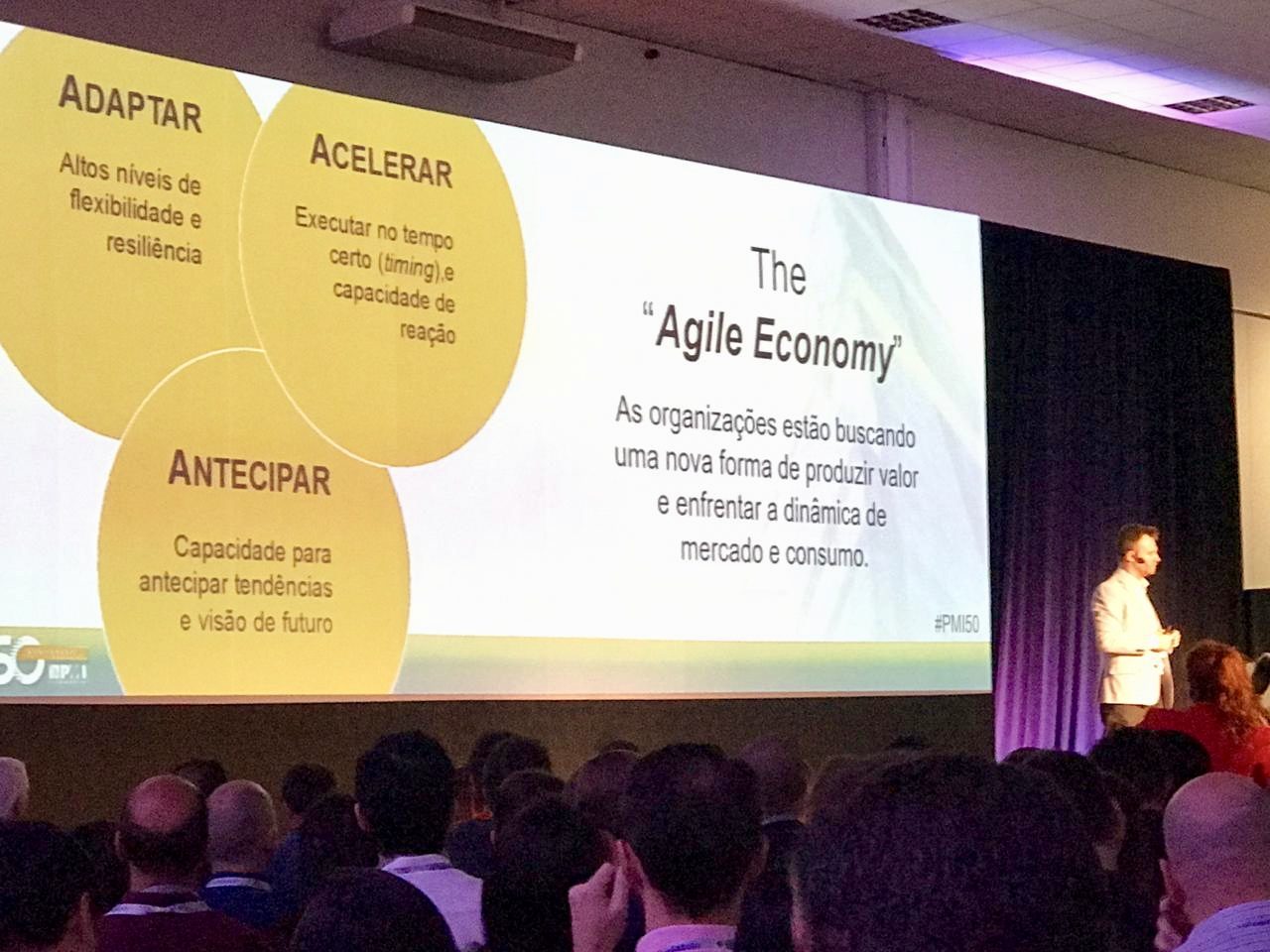 Apresentação sobre a Agile Economy: antecipar, adaptar e acelerar